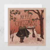 サイズ：10.8cm×14cm、紙：Mの平型ホリデーカード シーズンカード (正面/裏面)