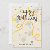 サイズ: 5" x 7"のフラットな招待状 招待状 (裏面)