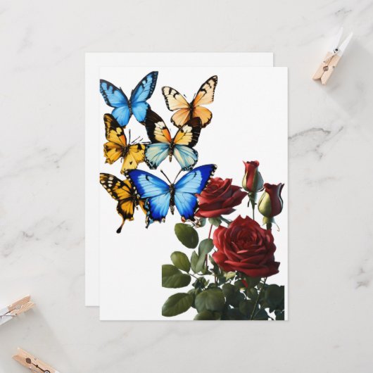 サイズ: 6.5インチx 8.75インチありがとう、こんにちは、または私はあなたを愛している カード (正面/裏面インサイチュ)