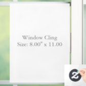 サイズ: 8.00" x 11.00", スタイル: 不透明 ウィンドウサイン (ホーム)