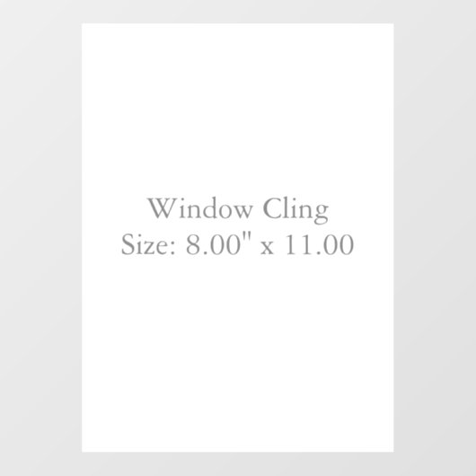 サイズ: 8.00" x 11.00", スタイル: 不透明 ウィンドウサイン (シート)