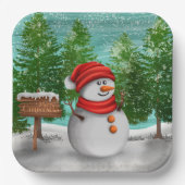 サイズ： 9インチ紙プレート ペーパープレート (正面)