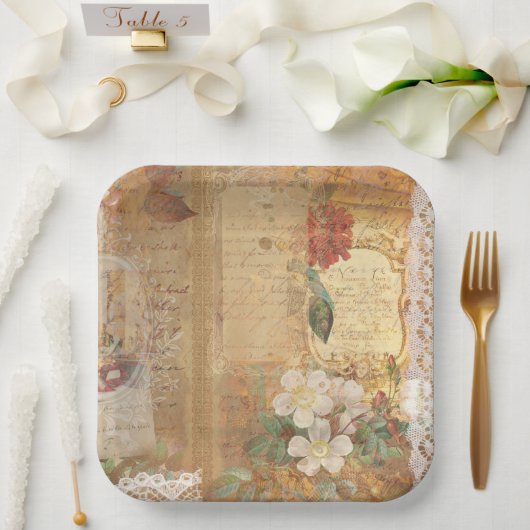 サイズ： 9インチ紙プレート ペーパープレート (ウェディング)