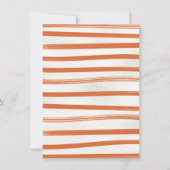 サイダーとドーナツ秋の段付きトレイブライダルシャワー 招待状 (裏面)