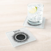 サイダーのダークネスペスト ガラスコースター (アングル)