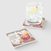 サイダーサンリアレシピマーブルコースター ストーンコースター (横)