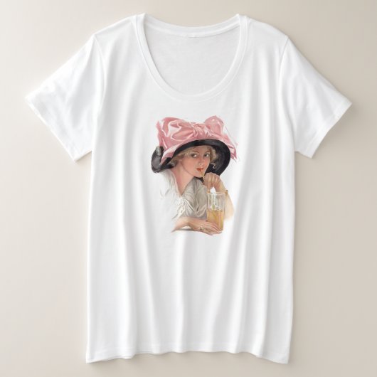 サイッピングソーダ プラスサイズTシャツ (デザイン正面)