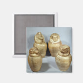 サイテ島のホアイルオウムのカノピーの瓶(アラバスター) マグネット (正面/裏面)