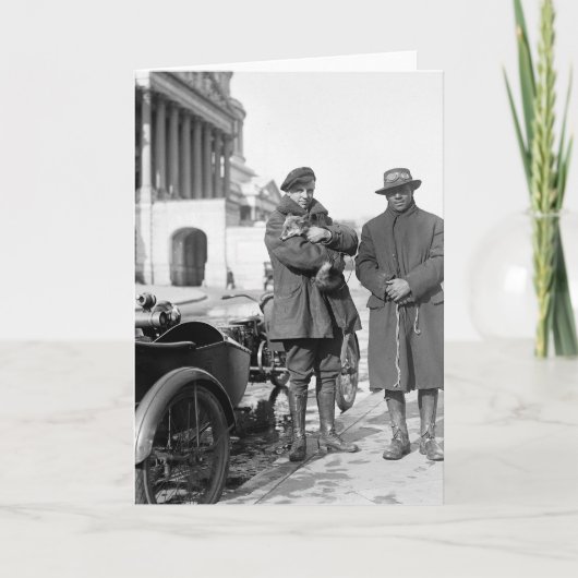 サイデカール付きオートバイ， 1918 カード (正面)