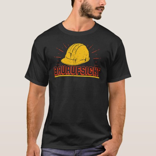 サイトマネージャビルダーの建築建物 Tシャツ (正面)