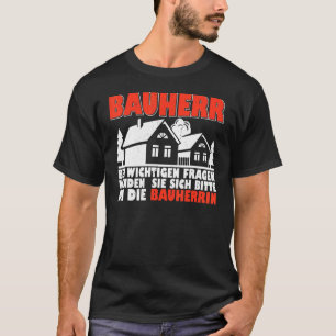 サイトマネージャビルダーの建築建物 Tシャツ