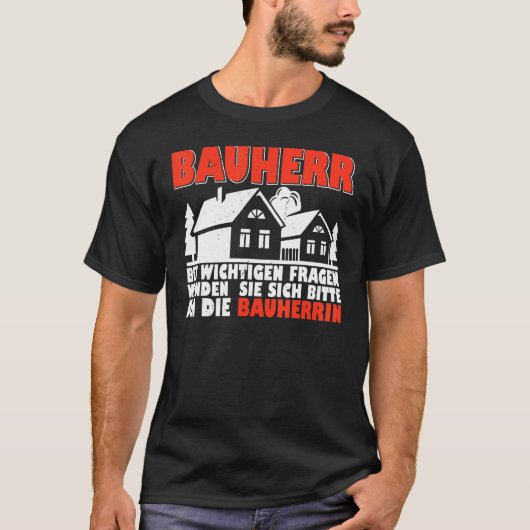 サイトマネージャビルダーの建築建物 Tシャツ (正面)