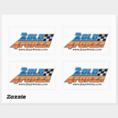 サイトロゴ付きシール 長方形シール (シート)