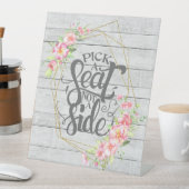 サイドではないシートを選択フローラ素朴結婚 台座サイン (インサイチュ)