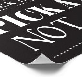 サイドではなくサイドのサインのないシートを結婚選択 ポスター (角)