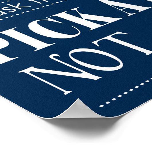 サイドではなくサイドのサインのないシートを結婚選択 ポスター (角)