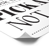 サイドではなくサイドのサインのないシートを結婚選択 ポスター (角)