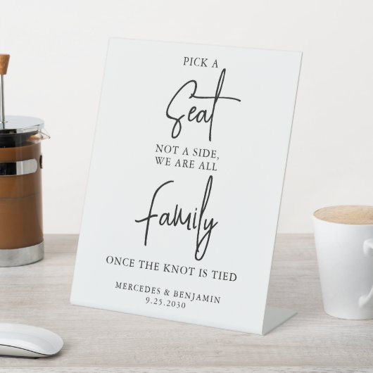 サイドではなくシートを選パーソナライズされた結婚ぶ 台座サイン (インサイチュ)