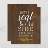 サイドのサインではない素朴席を結婚選択 (正面/裏面)