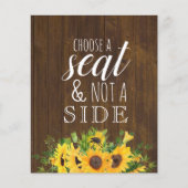 サイドのサインではない素朴席を結婚選択 (正面)