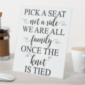 サイドのサインではなくシートを結婚選択 台座サイン (インサイチュ)