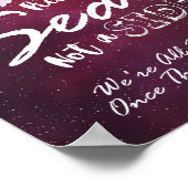 サイドのフローラが赤くない席結婚を選ぶ ポスター (角)