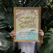 サイドの海のビーチのヒトデではなく結婚シートを選ぶ ポスター