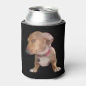 サイドアイドッグミーム両面黒 缶クーラー (缶正面)