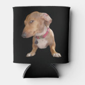 サイドアイドッグミーム両面黒 缶クーラー (正面)