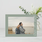 サイドウェイズ緑の白いQRコード写真 セーブザデート (スタンド正面)