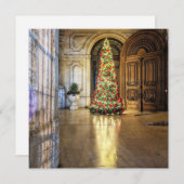 サイドウォークサファリのリスボン ドア クリスマス カード (正面/裏面)