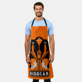 サイドカーカクテルアールデコ エプロン (着用した状態)