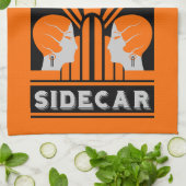 サイドカーカクテルアールデコ キッチンタオル (折り畳み)