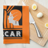サイドカーカクテルアールデコ キッチンタオル (四つ折り)
