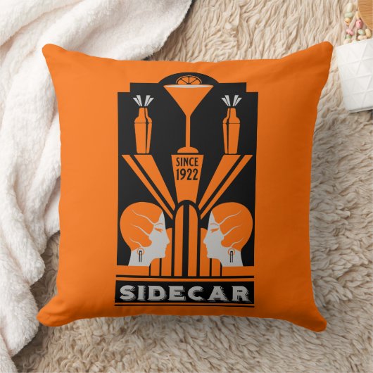 サイドカーカクテルアールデコ クッション (ブランケット)
