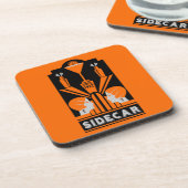 サイドカーカクテルアールデコ コースター (左側)