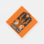 サイドカーカクテルアールデコ スタンダードランチョンナプキン (角)