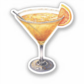 サイドカーカクテルドリンク シール (正面)