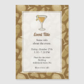 サイドカーカクテルマグネティック招待状 (正面)