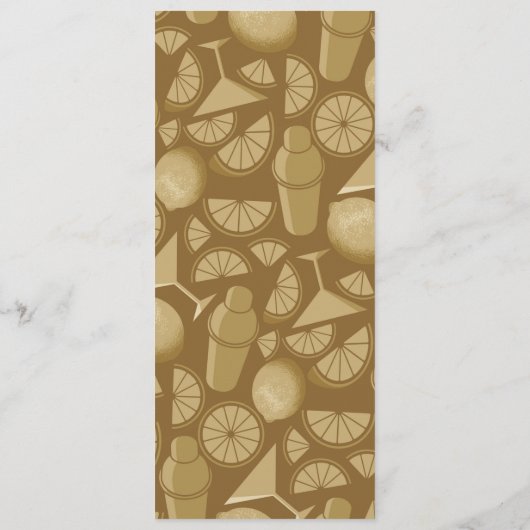 サイドカーカクテルレシピ招待状 (裏面)