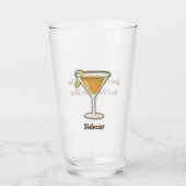 サイドカーカクテル タンブラーグラス (正面)