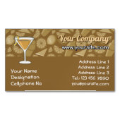 サイドカーカクテル マグネット名刺 (正面)