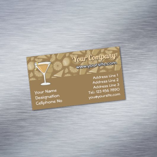 サイドカーカクテル マグネット名刺 (インサイチュ)