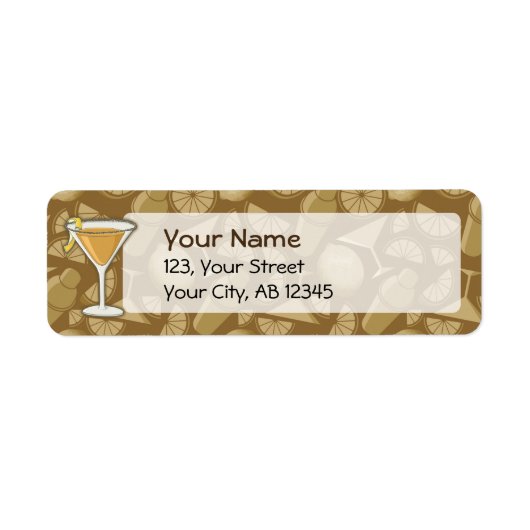 サイドカーカクテル ラベル (正面)