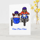 サイドカード付きカップル乗用自動二輪車 カード (黄色い花)