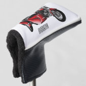 サイドカーバイカートゥーンイラストレーション ゴルフヘッドカバー (3/4 正面)