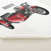 サイドカーバイカートゥーンイラストレーション シェルパブランケット (3/4)