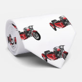 サイドカーバイカートゥーンイラストレーション ネクタイ (ロール)
