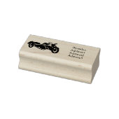 サイドカーパープルバイクイラストレーション ラバースタンプ (スタンプ)