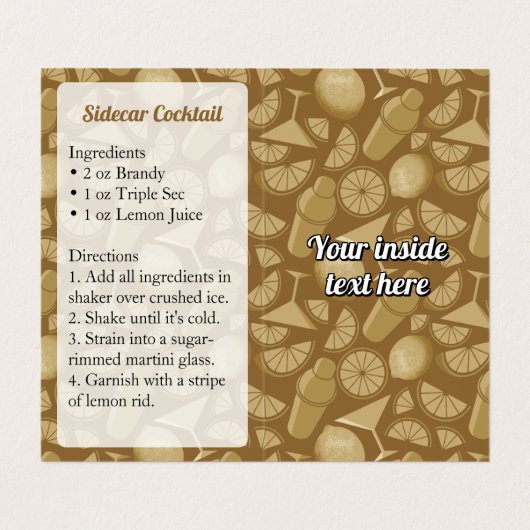 サイドカーレシピ 名刺 (内部フラット)
